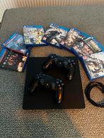 PS4 Slim 1TB + 2 controllers + 7 games zoals CoD WW2, Spelcomputers en Games, Met games, Met 2 controllers, Ophalen of Verzenden