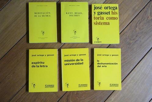 6x José Ortega y Gasset Spaans 1964-1970 Filosofie, Boeken, Filosofie, Gelezen, Ophalen of Verzenden