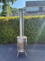 Rvs Bierfustkachel bierfusten kachel houtkachel, Tuin en Terras, Terrasverwarmers, Ophalen of Verzenden, Nieuw