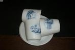 3 kop en schotels, Antiek en Kunst, Antiek | Servies los, Ophalen of Verzenden