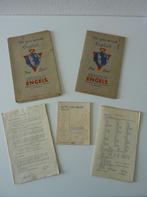 1945-1949 Engelse cursus boekjes vintange leer Engels boek, Antiek en Kunst, Curiosa en Brocante, Ophalen