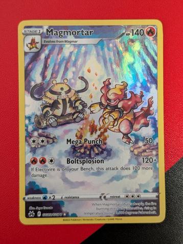 Pokémon kaart (Full Art) - Magmortar [Crown Zenith] EN beschikbaar voor biedingen