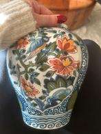 Makkumer aardewerk – handbeschilderde vaas + dekselpot (set), Ophalen of Verzenden