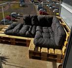 Palletkussens - 4 rug & 2 zitkussens, Ophalen, Zo goed als nieuw, Loungeset, Bank