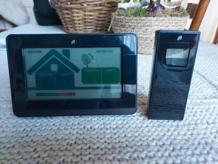 Auriol draadloos weerstation met ventilatieadvies., Audio, Tv en Foto, Weerstations en Barometers, Gebruikt, Weerstation, Ophalen of Verzenden