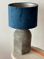 Tafellamp met blauwe kap, Ophalen, Gebruikt, Stof, Minder dan 50 cm