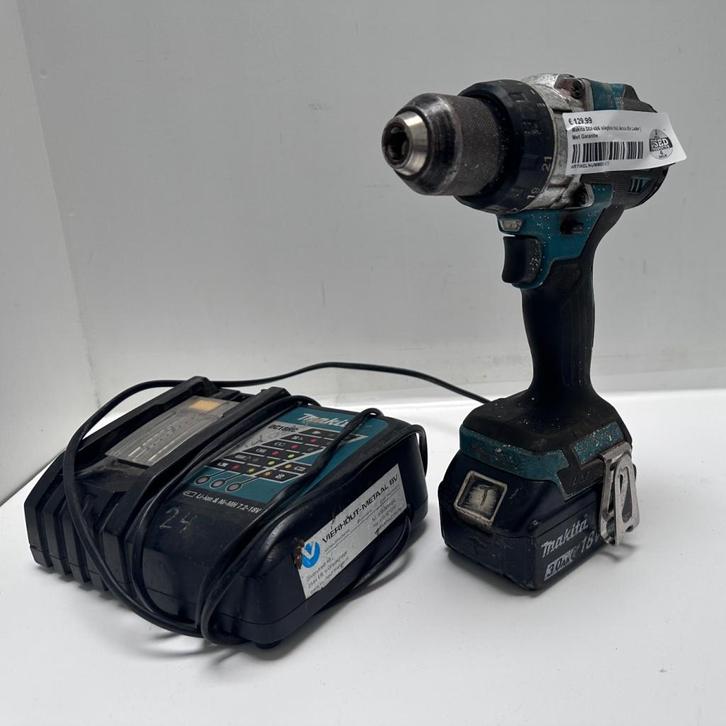 Makita DDF486 slagboor Incl Accu En Lader | Met Garantie, Doe-het-zelf en Verbouw, Gereedschap | Boormachines, Zo goed als nieuw
