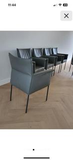 Zeer comfortabele leren eetkamerstoel (6) bert plantagie, Huis en Inrichting, Stoelen, Leer, Ophalen of Verzenden, Zo goed als nieuw