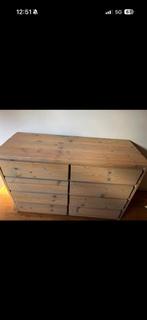 Ledikant en grote Commode, Kinderen en Baby's, Kinderkamer | Commodes en Kasten, Ophalen, Gebruikt, 50 tot 70 cm, 100 cm of meer