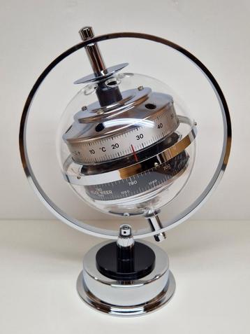 Space Age Sputnik globe barometer BGM Huber, Duitsland 1950. beschikbaar voor biedingen
