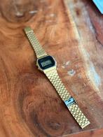 Casio A159WGE Gold Horloge, Kunststof, Gebruikt, Polshorloge, Ophalen of Verzenden
