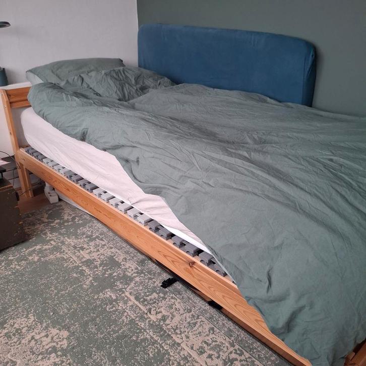 Ikea Neiden bedframe 90x200 (ex lattenbodem), Huis en Inrichting, Slaapkamer | Bedden, Gebruikt, Eenpersoons, 90 cm, 200 cm, Hout