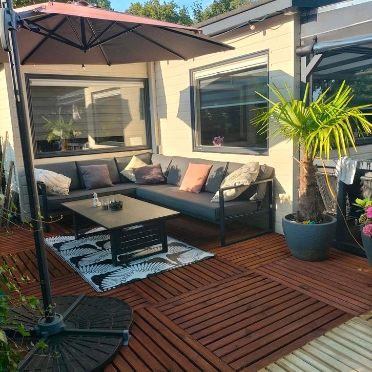 Te huur vakantiehuisje Molecaten park Kruiningergors Oostvoo, Vakantie, Campings, Airconditioning, Tv, Wasmachine