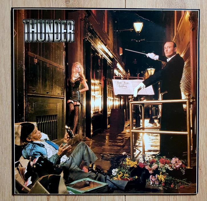 Thunder - Back street symphony lp vinyl rock pop, Cd's en Dvd's, Vinyl | Hardrock en Metal, Gebruikt, Ophalen of Verzenden