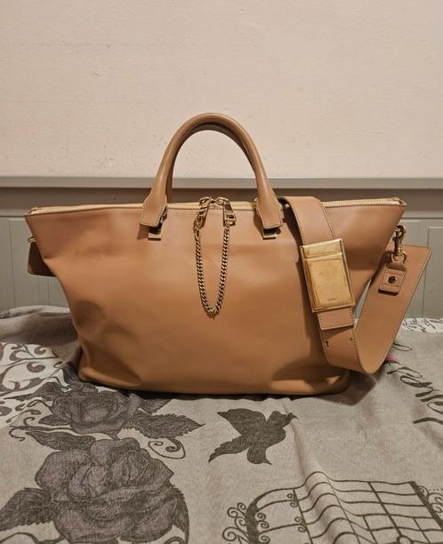Chloé Smooth Baylee Bag (Medium), Sieraden, Tassen en Uiterlijk, Tassen | Damestassen, Zo goed als nieuw, Handtas, Beige, Ophalen of Verzenden