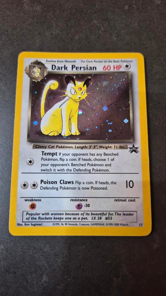 Dark Persian Black Star Promo #17, Ophalen of Verzenden, Zo goed als nieuw, Losse kaart, Foil