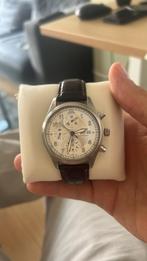 IWC Spitfire Chronograph (2010), Sieraden, Tassen en Uiterlijk, Horloges | Heren, Leer, Staal, Zo goed als nieuw, Ophalen