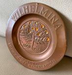 Antiek bordje Wilhelmina 40 jaar koningin 1898-1938, Nederland, Overige typen, Gebruikt, Ophalen of Verzenden