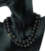 Robuuste granaat ketting 14k gouden slot grote kralen antiek, Ophalen of Verzenden, Goud, Ketting, Met edelsteen