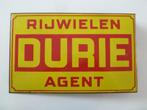 reclamebord emaille oldtimer antieke fiets rijwiel dubbel, Ophalen of Verzenden, Gebruikt, Reclamebord