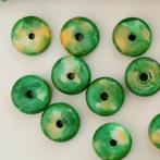 8x3.5 mm rondellen gekleurde Jade edelsteen, streng 38cm., Hobby en Vrije tijd, Kralen en Sieraden maken, Nieuw, Kraal, Ophalen of Verzenden