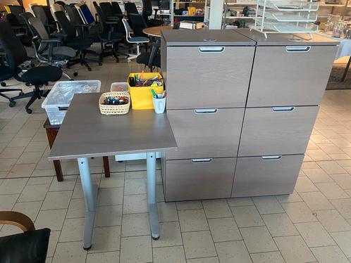 Ikea Galant archiefkasten met mappen en bureau, Huis en Inrichting, Kasten | Boekenkasten, 50 tot 100 cm, Minder dan 100 cm, 25 tot 50 cm
