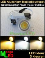 LED Tiny House Inbouwspot Downlight Mini 230V 3W M5 NDB, Nieuw, Plafondspot of Wandspot, Led, LED Mini Inbouwspot