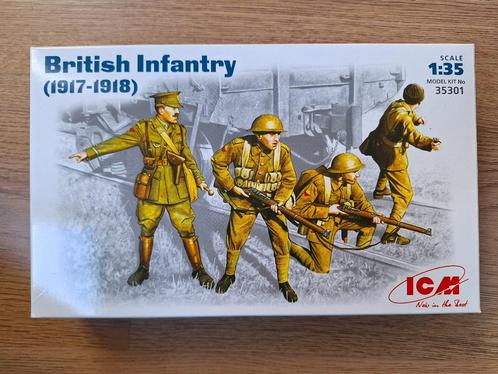 1:35 1/35 ICM British Infantry (1917-1918), Hobby en Vrije tijd, Modelbouw | Figuren en Diorama's, Zo goed als nieuw, Figuur of Figuren
