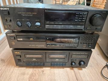 Sony/AKAI stereoset Casette/CD/Radio beschikbaar voor biedingen
