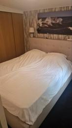 Tweepersoonsbed - Beige - 160x200 cm, Ophalen, Beige, Tweepersoons, Zo goed als nieuw