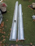 Zinken Mastgoot 5.4 Meter  M44 + Beugels, Doe-het-zelf en Verbouw, Buizen en Afvoer, Ophalen, Gebruikt, 4 tot 6 meter, Zink