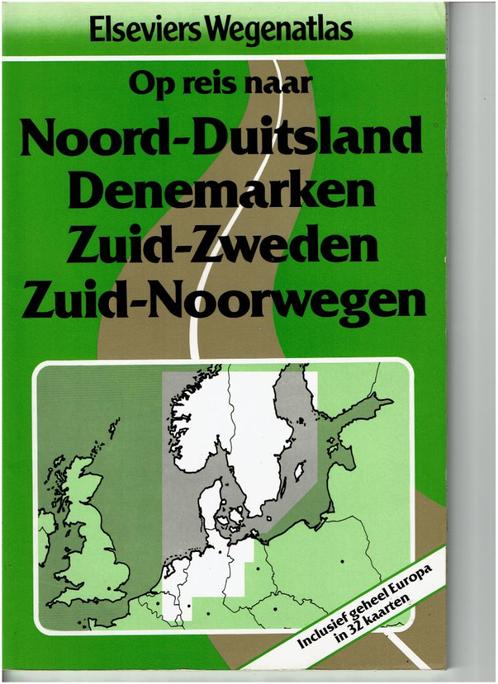 Elseviers wegenatlas op reis naar Noord-Duitsland, Boeken, Atlassen en Landkaarten, Gelezen, Landkaart, Europa Overig, 1800 tot 2000