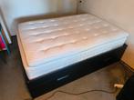 140x200 Ikea Brimnes bed met lattenbodems en matras & topper, Huis en Inrichting, Slaapkamer | Matrassen en Bedbodems, Ophalen