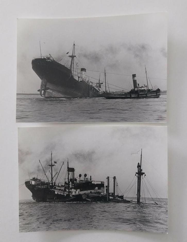 Berging Bretagne., Verzamelen, Scheepvaart, Zo goed als nieuw, Kaart, Foto of Prent, Ophalen of Verzenden