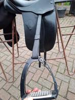 Dressuur stijgbeugelriemen zwart leer, Ophalen of Verzenden, Zo goed als nieuw, Dressuur