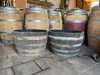 Bliembak half wijnvat whiskyvat palmboom vijgenboom, Tuin, Gerard Krale, Rond, Nieuw