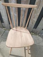 Houten stoel met spijlen keukenstoel vintage al geschuurd!, Ophalen, Gebruikt, Bruin, Landelijk