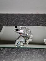 Swarovski Beeldje Kikker met zwarte ogen Kristal, Verzamelen, Swarovski, Ophalen of Verzenden, Zo goed als nieuw, Figuurtje
