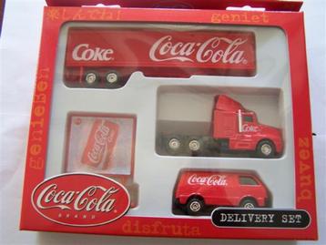 Coca Cola auto set (zie foto) delivery set NIEUW beschikbaar voor biedingen