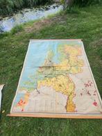 Schoolkaart Nederland landkaart, Antiek en Kunst, Antiek | Schoolplaten, Ophalen, Aardrijkskunde