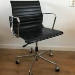 Vitra Eames bureaustoel stoel EA 117 leer chroom, Ophalen, Gebruikt, Zwart, Nvt