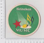 Bierviltje - Heineken Music, Verzamelen, Biermerken, Viltje(s), Heineken, Ophalen of Verzenden, Zo goed als nieuw