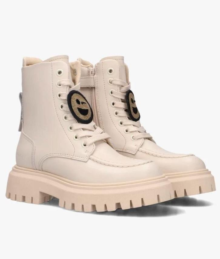 Veterschoenen/boots/laars beige Nubikk FAE BOBBI JR maat 33., Kinderen en Baby's, Kinderkleding | Schoenen en Sokken, Zo goed als nieuw