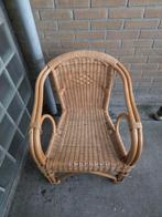 Vintage Riet Kinderstoel, Huis en Inrichting, Stoelen, Gebruikt, Bruin, Riet of Rotan, Ophalen of Verzenden