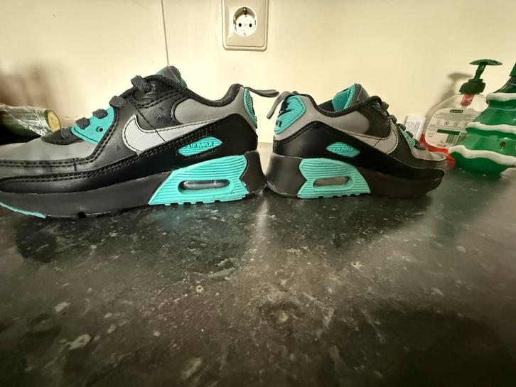Nike Air Max 90 - Zwart/Grijs/Turquoise, Doe-het-zelf en Verbouw, Veiligheidskleding, Zo goed als nieuw, Ophalen of Verzenden