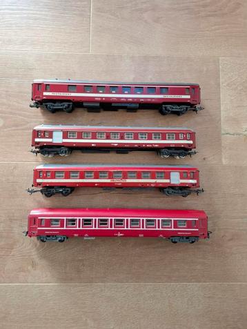 Vier rijtuigen SNCF Le Capitole,Lima/Jouef. beschikbaar voor biedingen