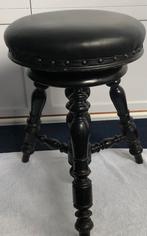 Antieke zwarte pianokruk, Antiek en Kunst, Antiek | Meubels | Stoelen en Banken, Ophalen