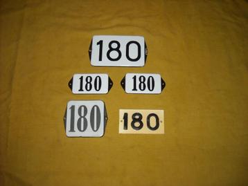 oud emaille huisnummer 180 ook 181 182 183 184 185 186 187 5 beschikbaar voor biedingen