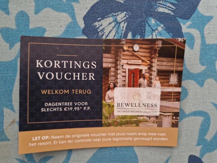 Kortingsvoucher sauna's voor 2 personen t/m 15 januari 2026, Tickets en Kaartjes, Kortingen en Cadeaubonnen, Twee personen, Spa of Sauna