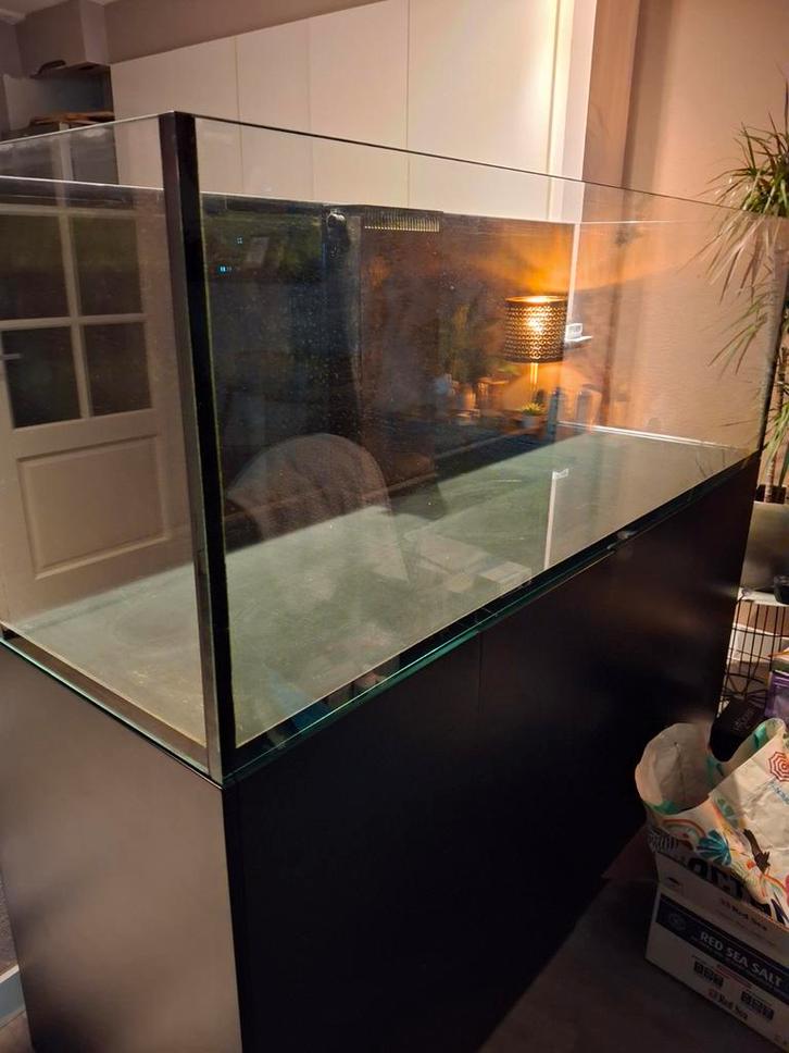 Waterbox 220.6 aquarium wegens stoppen met zee, Dieren en Toebehoren, Vissen | Aquaria en Toebehoren, Zo goed als nieuw, Gevuld zeewateraquarium